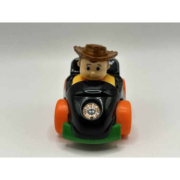 Fisher Price Little People Wheelies Disney Toy Story Woody Halloween Car Rare - Picture 6 of 10